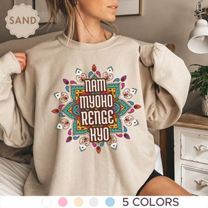 Nam Myoho Renge Kyo Sweatshirt, Buddhism Shirt, Family Matching Shirt, Group Tshirts, Butsudan, Gohonzon, Nichiren Buddhism, Kosen-Rufu, SGI