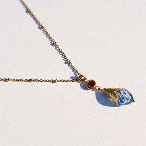 Collana Howl's Moving Castle In Argento 925 – Ciondolo Goccia D'Acqua Verde, Gioiello Cosplay Per Anime