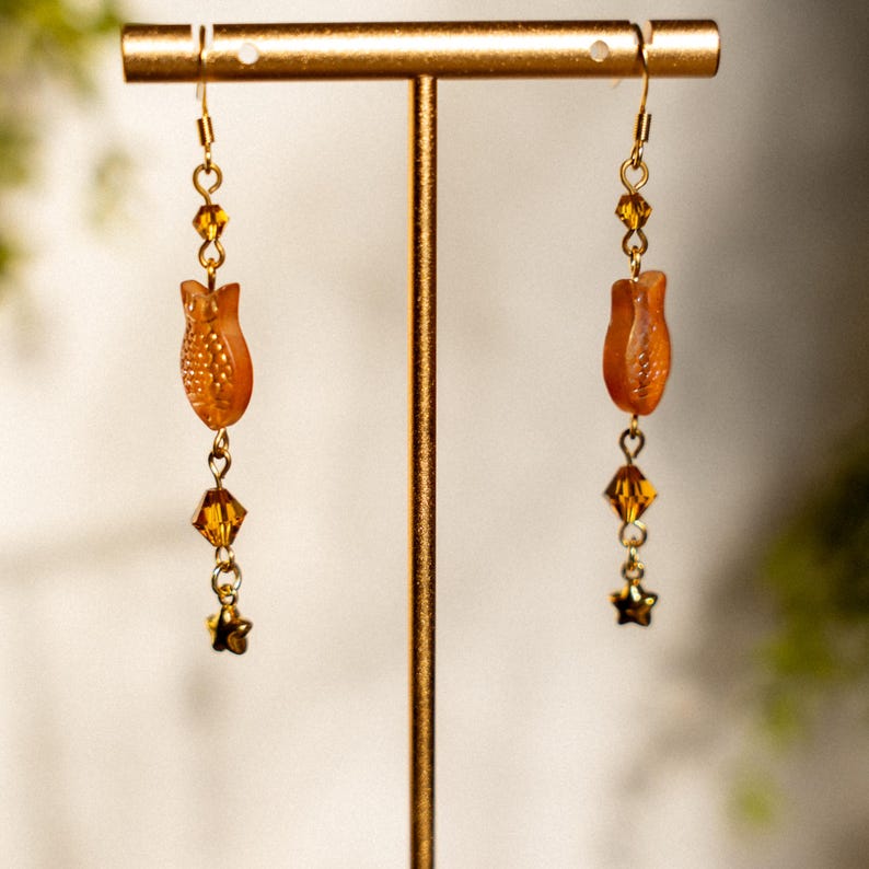 Ponyo Earrings: Ghibli-Inspired Fish Dangle Earrings image 12