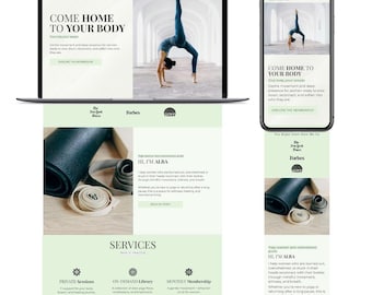 Wellness WIX Website Template for Coaches and Healers, DIY Editable Site Design