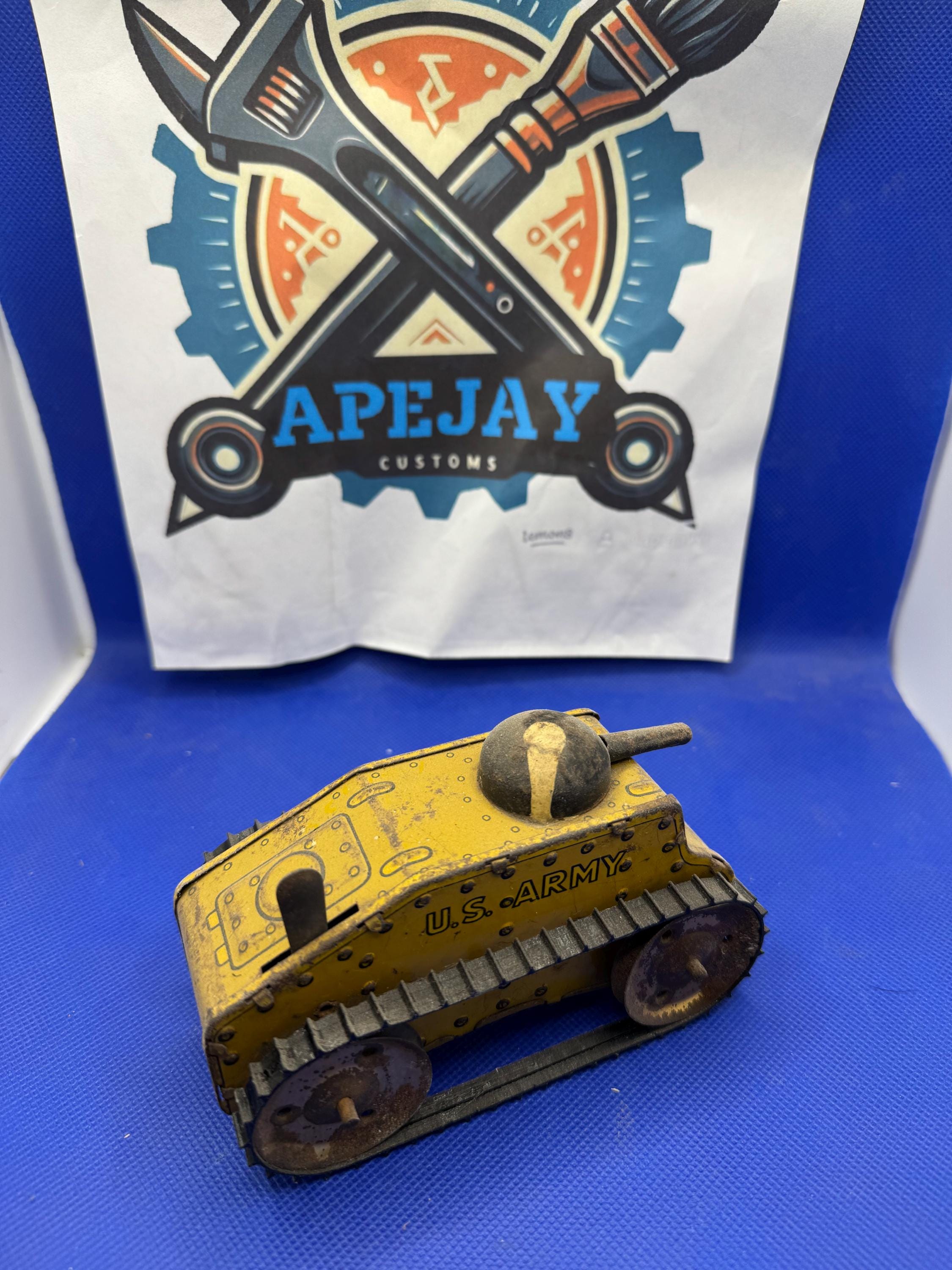 marx toy ブリキ　陸軍トレーニングセンター1950〜60年　ビンテージ 🔥 Marx 1950's U.S. Army Tank Vintage Wind Up Tin Toy | eBay