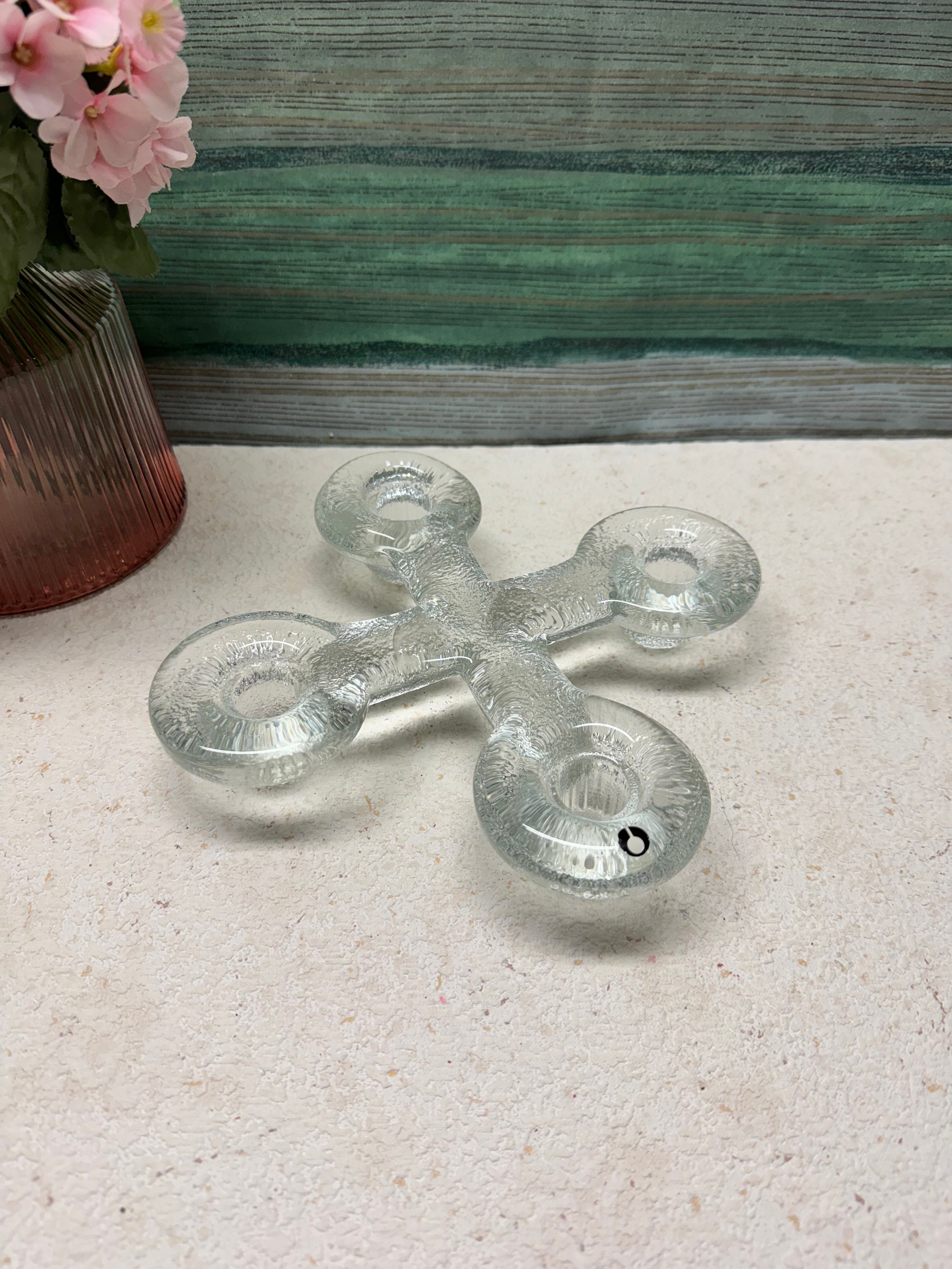 PUKEBERG SWEDEN Candle Holder in Clear Glass 1970s - Etsy, image size:2250x3000