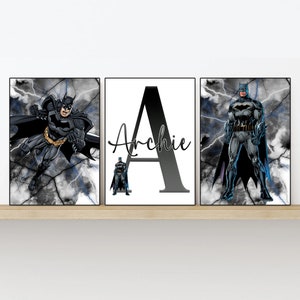 Batman e il Joker, supereroe, stampa fotografica su legno, pittura  decorativa moderna