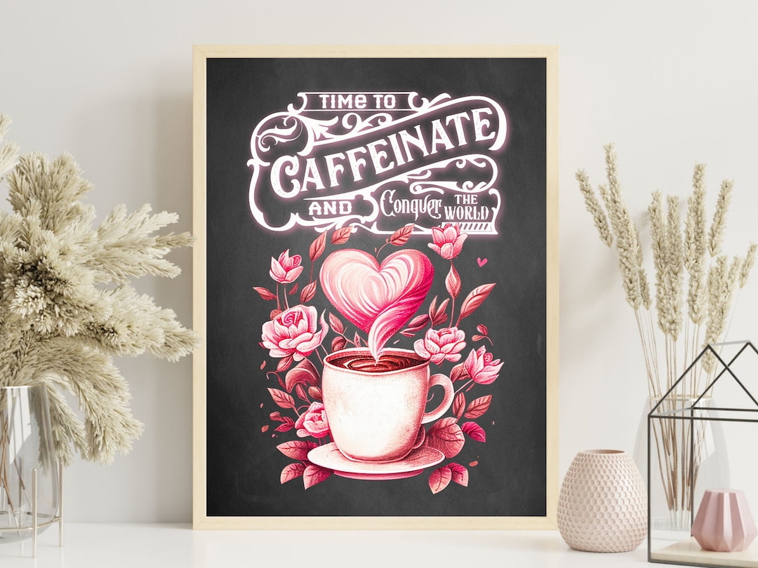 Coffee Bar Art, Coffee Wall Art Printable, Digital Download, Coffee