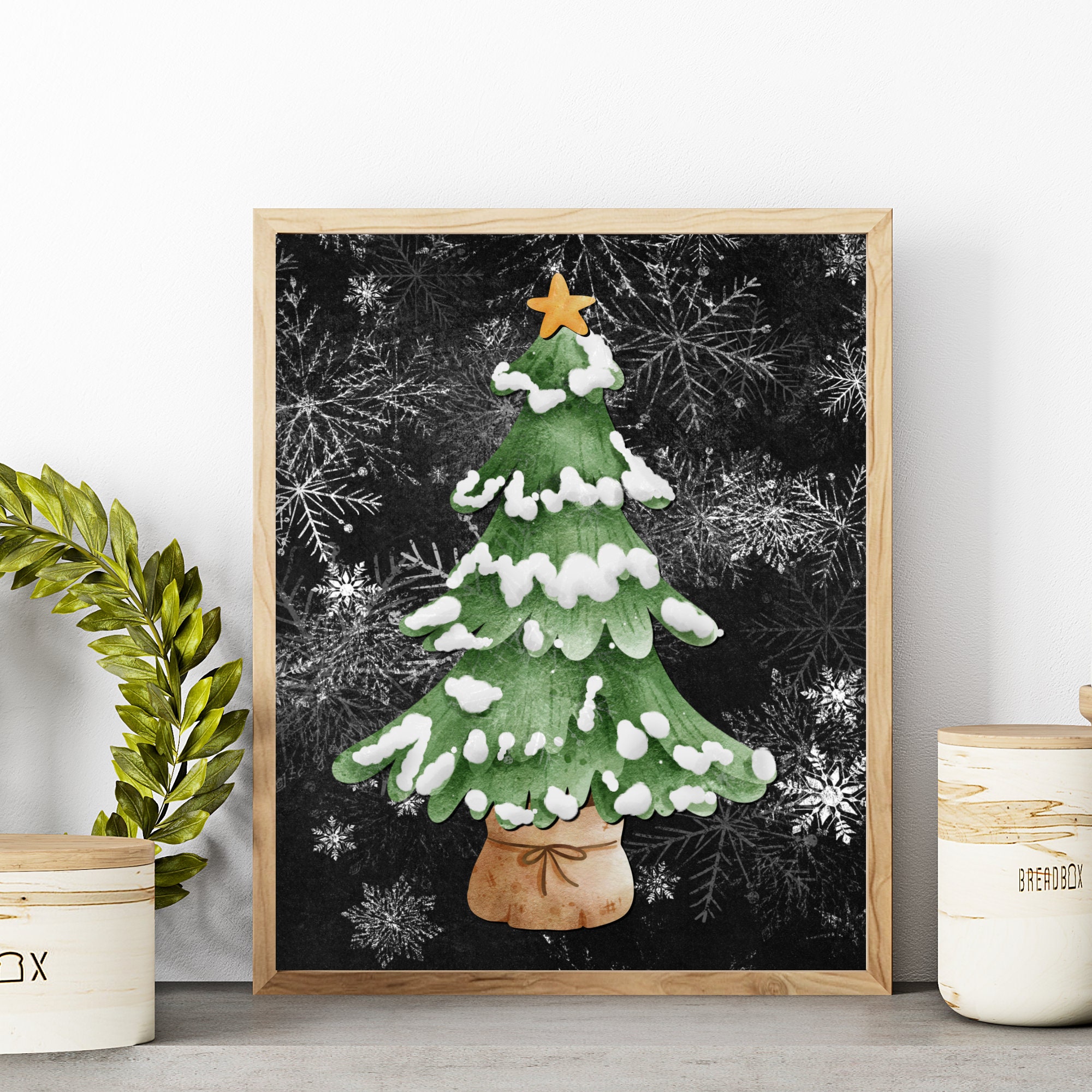 Vintage Christmas Prints, Set of 3