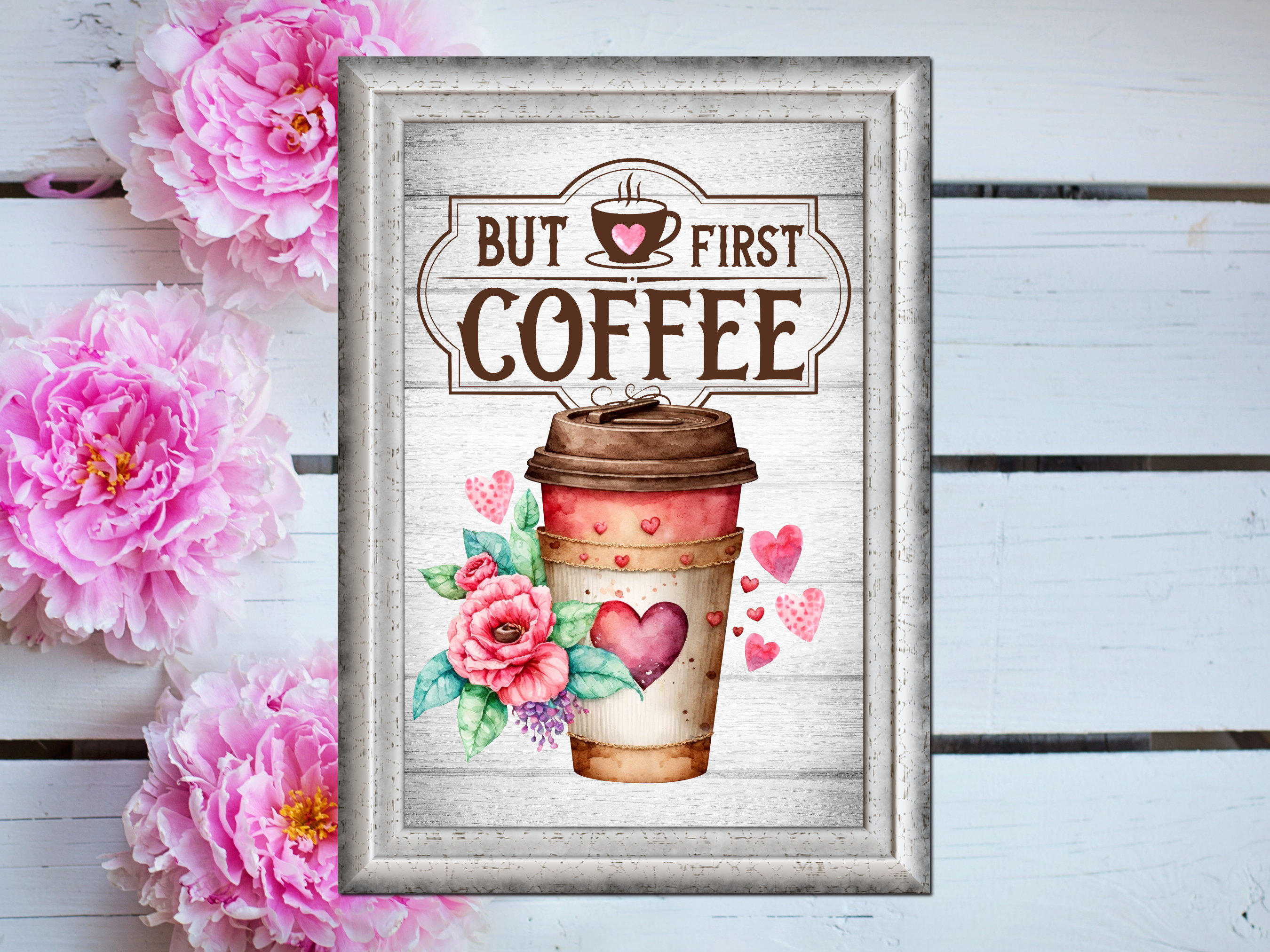 Coffee Wall Art Printable, Coffee Bar Art, Digital Download, Coffee ...