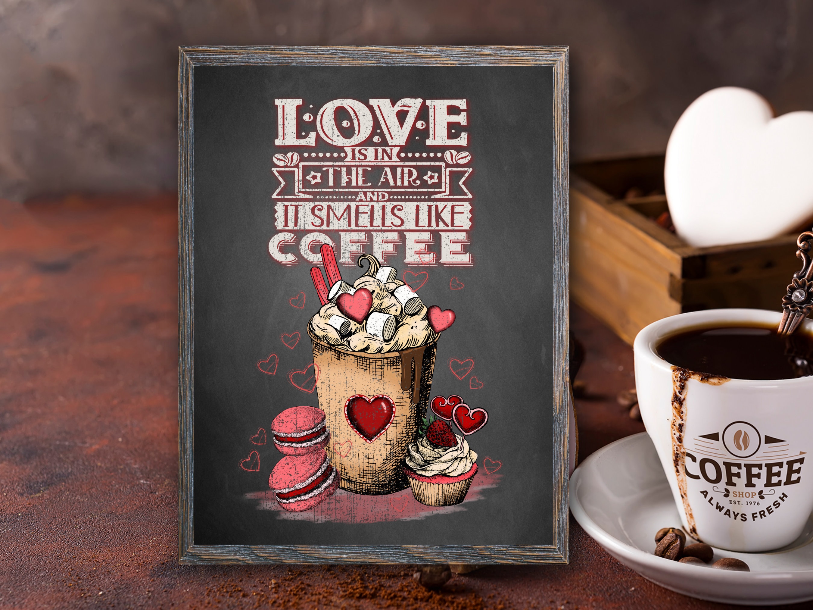 Coffee Bar Art, Coffee Wall Art Printable, Digital Download, Coffee ...