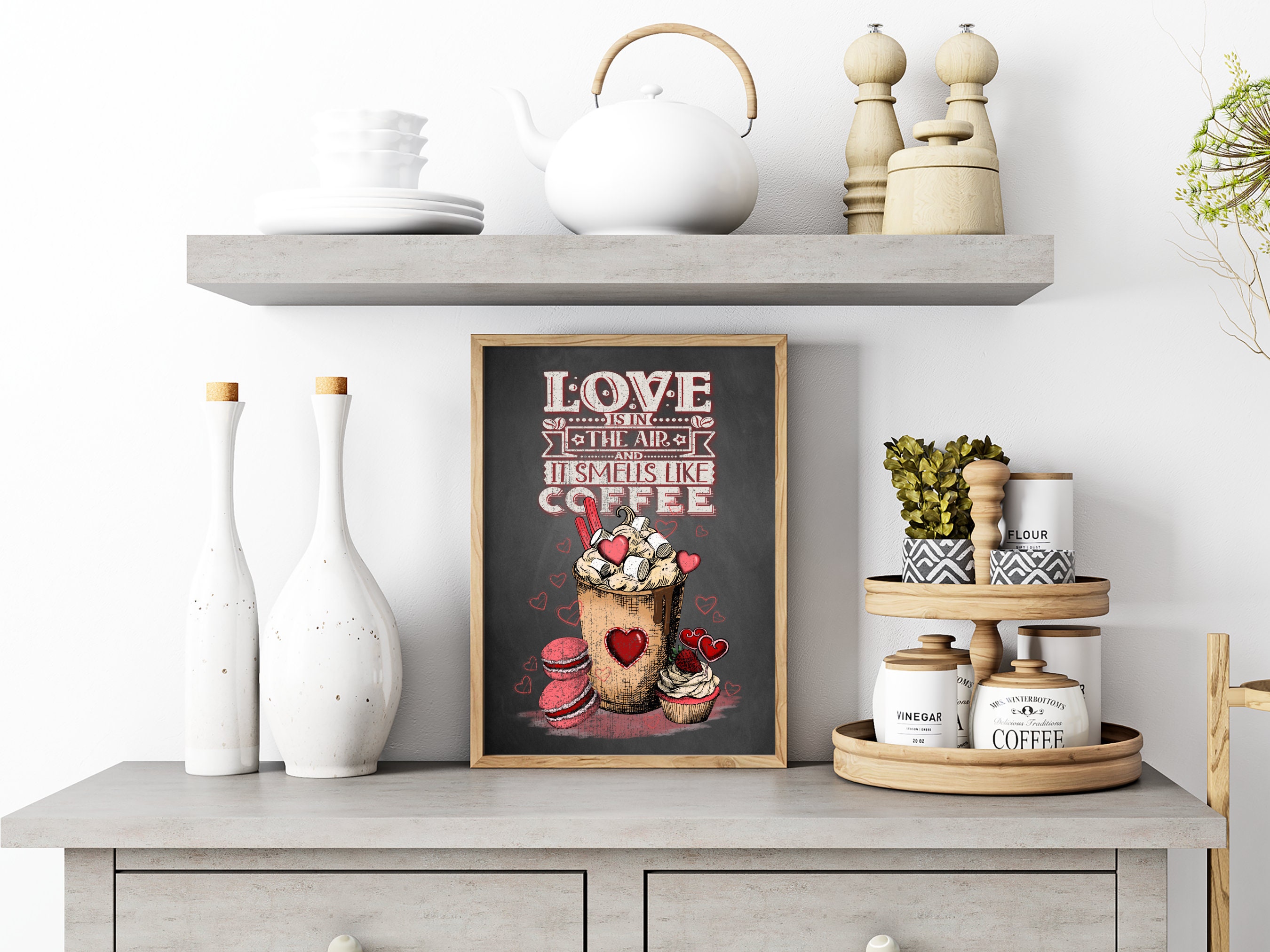 Coffee Bar Art, Coffee Wall Art Printable, Digital Download, Coffee ...