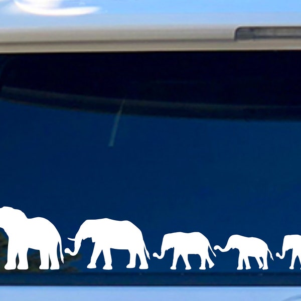 Elephant Car Decal Etsy