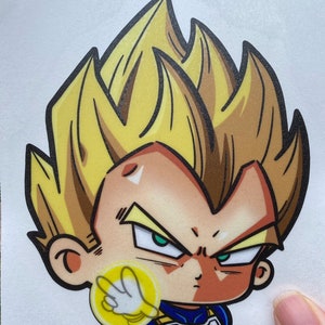 Car decal sticker / UV & Weatherproof/ anime /car decal DB-Z V-egeta water bottle, hydro flask sticker
