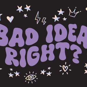 Cattiva idea, vero? Olivia ha ispirato il design SVG+EPS+PNG Cricut pronto scaricabile