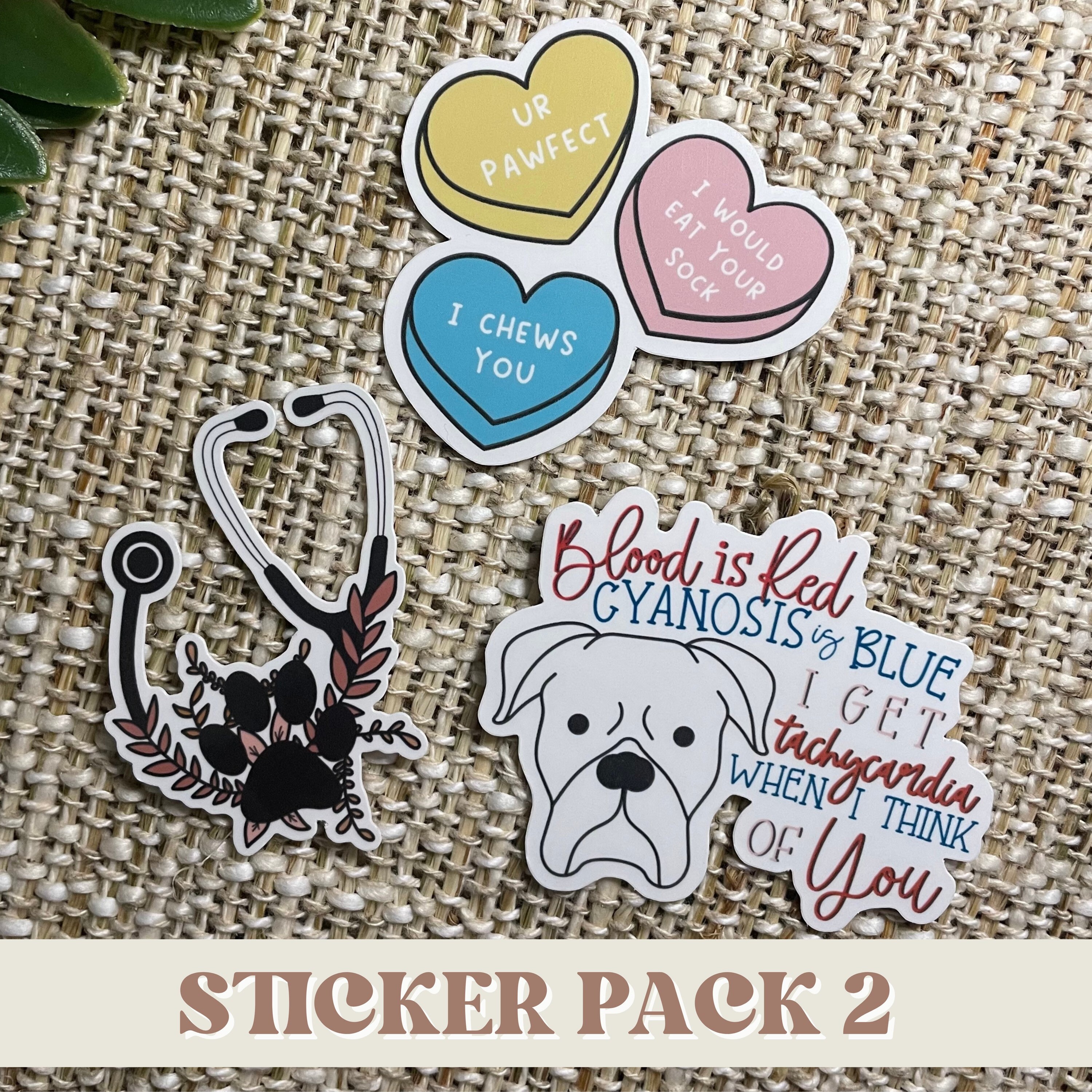 Vet Med Mini Sticker Pack - Love Huvet