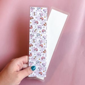 Groovy Checkered Mushies Laminated Bookmark | Booktok | Cute Trendy Bookmark | Girly Bookmark | Bookish Gifts | Book Filler Gift | Retro