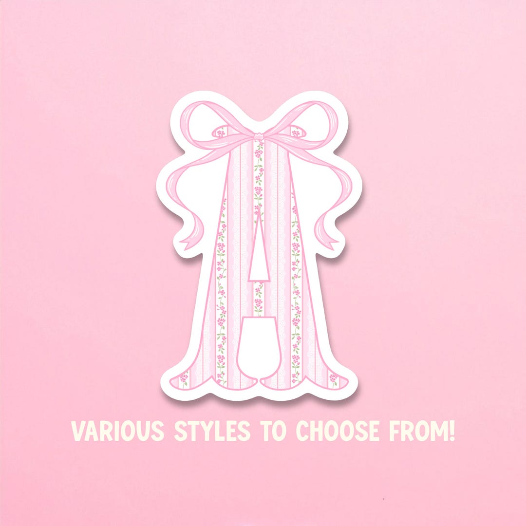 Initial Sticker Chic Initial Fishtail Shabby Chic Custom Letter Sticker | Letter Sticker ...