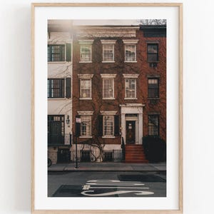 West Village NYC Wall Art New York City Print Greenwich Village Manhattan Wall Art Brownstones Housewarming Fine Art Photography NYC