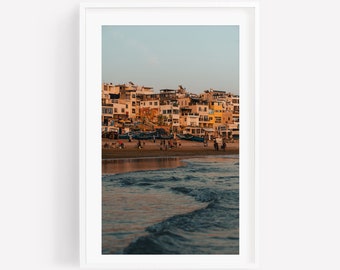 Taghazout Morocco Fine Art Photography Print - Morocco Travel Poster, Beach Sunset Photography, Framed Ocean Print, Large Coastal Print Art
