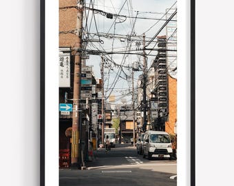 Kyoto Print, Street Photography, Framed or Unframed Japan Travel Wall Art