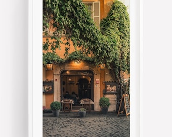 Trastevere Rome Photography Print, Cozy Italy Wall Art