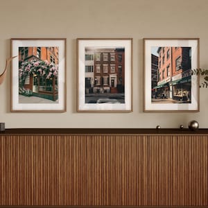NYC Buildings Three Print Set New York City Set of 3 Framed Photography Gallery Museum-quality Photo Gift NYC Streets Manhattan Wall Art