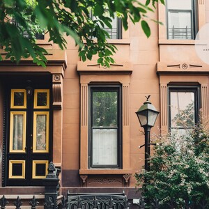 Quadri fotografici di Brooklyn, stampe di edifici in mattoni rossi, Park Slope, decorazioni per la casa a New York. immagine 4