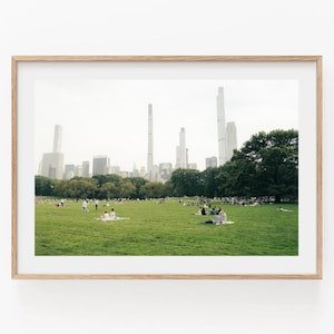 NYC Central Park Wall Art, Great Lawn Photography Print, Large Print Art Modern, NYC Photo, Landscape Photograph of New York Park, NYC Decor