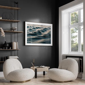 Ocean Photography Wall Art, Teal Wave Print, Coastal Home Decor, Framed or Unframed image 9
