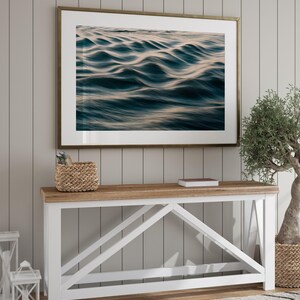 Ocean Photography Wall Art, Teal Wave Print, Coastal Home Decor, Framed or Unframed image 6