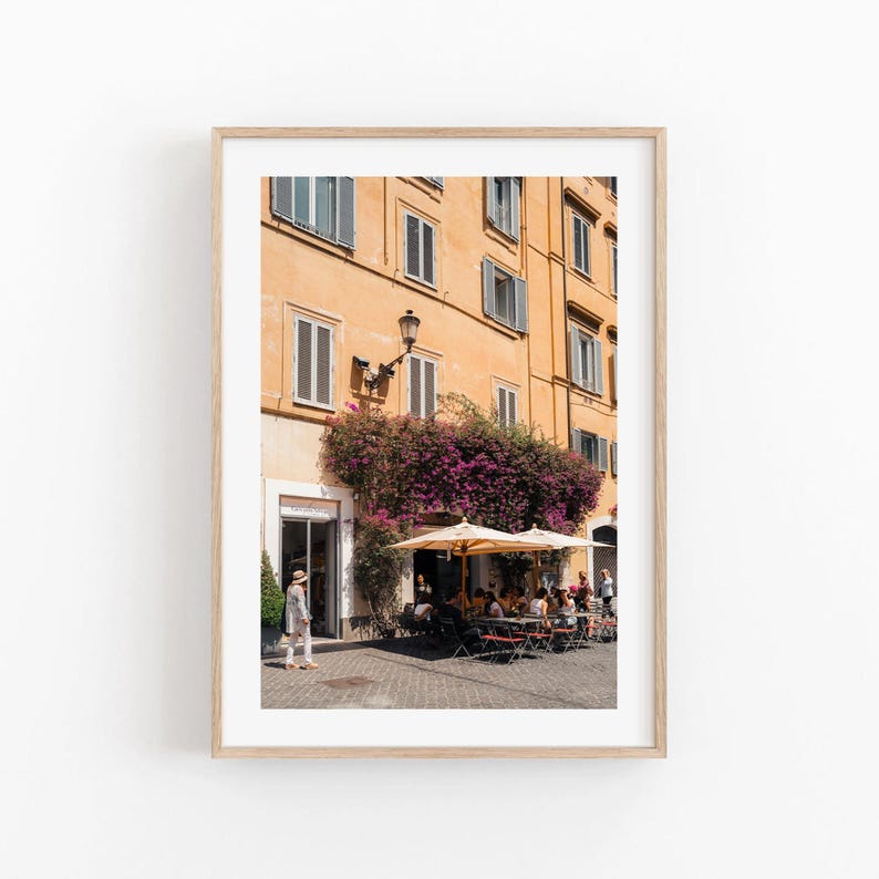 Italy Photography Wall Art, Set of 3, Floral Rome & Venice Photo Prints image 5