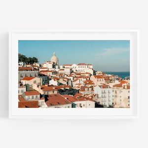 Lisbon Portugal Print, Lisbon City Travel Poster, Framed Photography Large, Europe Travel Decor, Lisbon Photography, Portugal Photo Wall Art