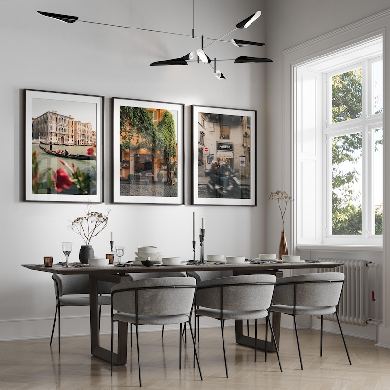Italy Photography Wall Art, Set of 3 Prints, Rome, Florence, Venice, Home Decor image 2