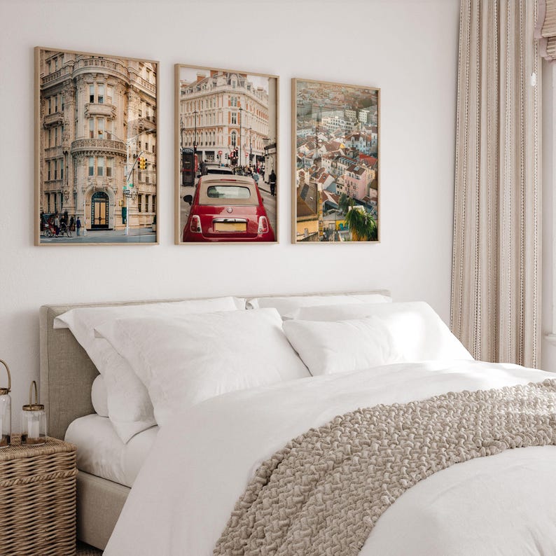 City Travel Photography Print Set, New York, London, Lisbon, Destination Wall Art image 6