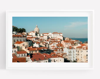Lisbon Photography Wall Art, Portugal Print, Europe Cityscape Home Decor, Framed or Unframed