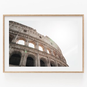 Colosseum Rome Italy Wall Art, Colosseum Landscape, Roman Architecture Print, Minimalist Colosseum Photography, Photo of Colosseum