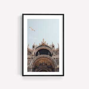 Italy Photography Wall Art: Venice St. Mark's Basilica, Italian Travel Print image 2