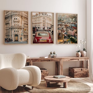 City Travel Photography Print Set, New York, London, Lisbon, Destination Wall Art image 1