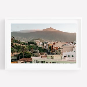 Mount Teide Tenerife Wall Art, Canary Islands Art, Large Framed Print, Fine Art Travel Photography, Island Mountain Sunset, Volcano Print