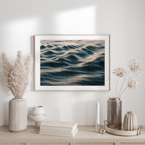 Ocean Photography Wall Art, Teal Wave Print, Coastal Home Decor, Framed or Unframed image 10