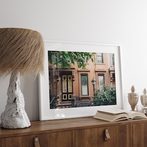Quadri fotografici di Brooklyn, stampe di edifici in mattoni rossi, Park Slope, decorazioni per la casa a New York. immagine 2