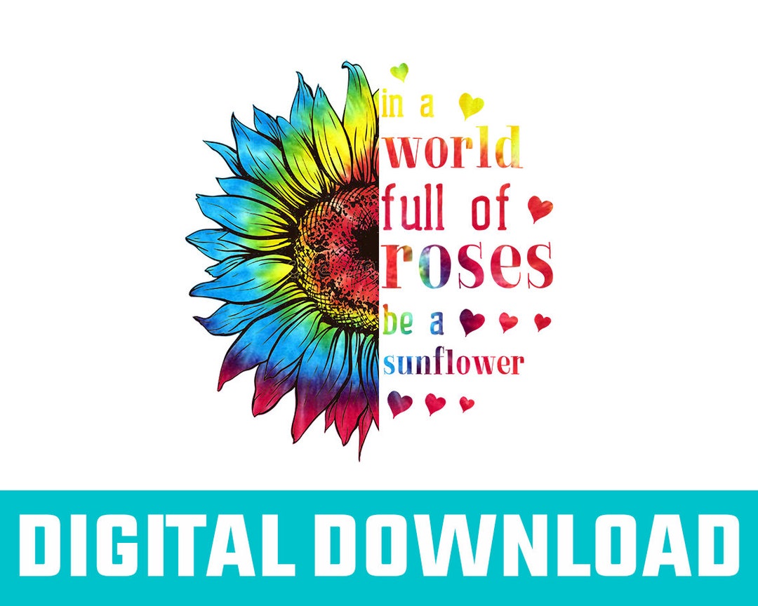 Krawattenfarbe Sonnenblumen Spruch Png Bunte Sonnenblumen Etsy.de