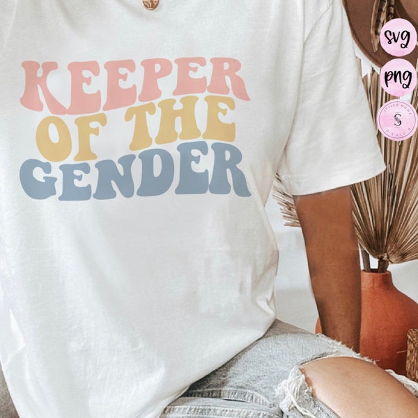 Keeper Of The Gender Svg, Pregnancy Svg, Gender Reveal Svg, Gender Keeper Svg Gender Reveal Shirt Svg, Baby Announcement Boy Or Girl Svg