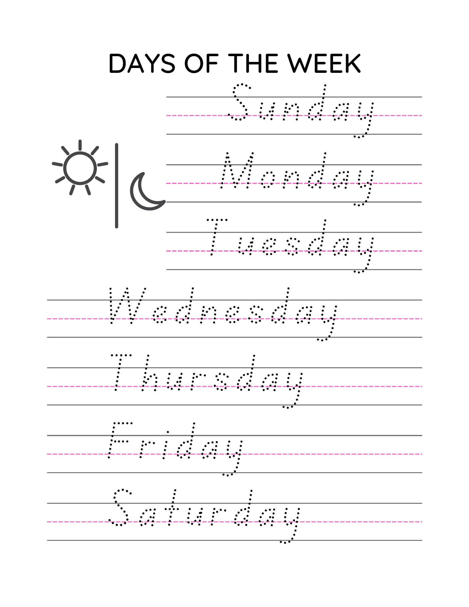 Handwriting Tracing Workbook With Words and Phrases for Kids Etsy