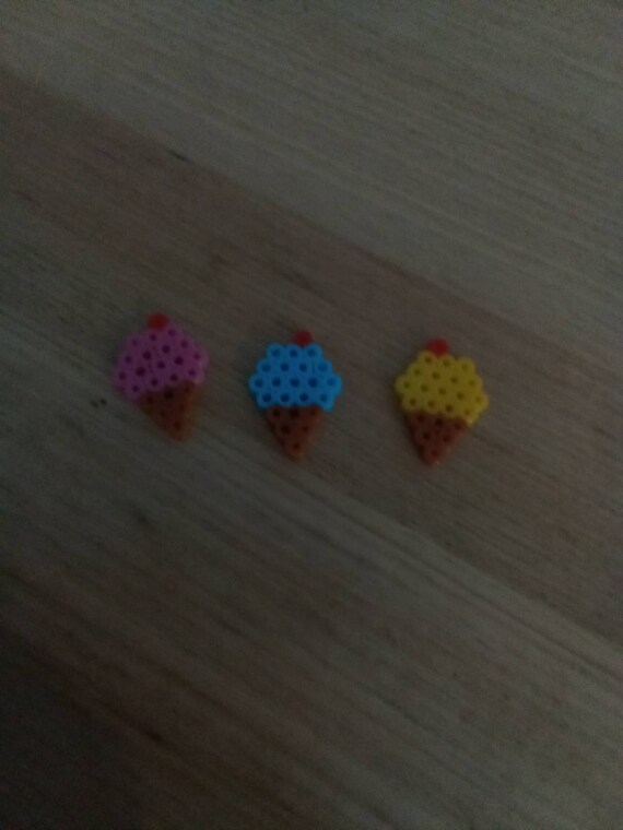 Mini Perler Bead Ice Creams Etsy