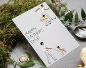 Happy Father's Day foldable card template