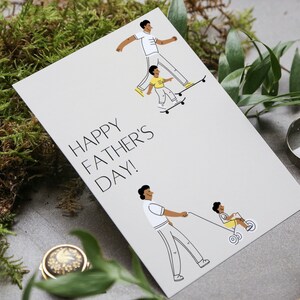 Modèle de carte pliable bonne fête des pères