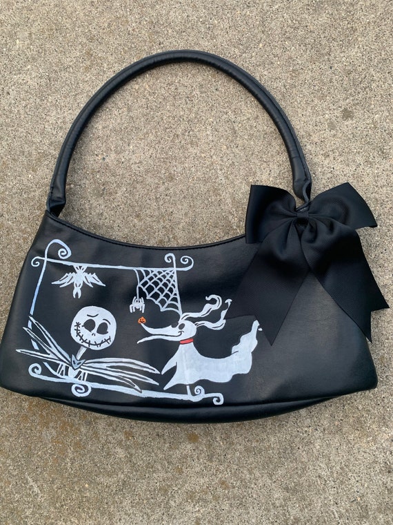 Painted Nightmare Before Christmas Jack and Zero Purse Etsy