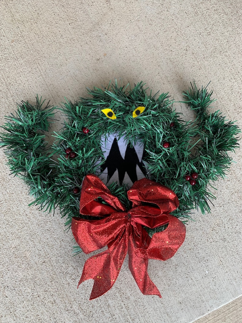Nightmare Before Christmas Man Eating Wreath Etsy
