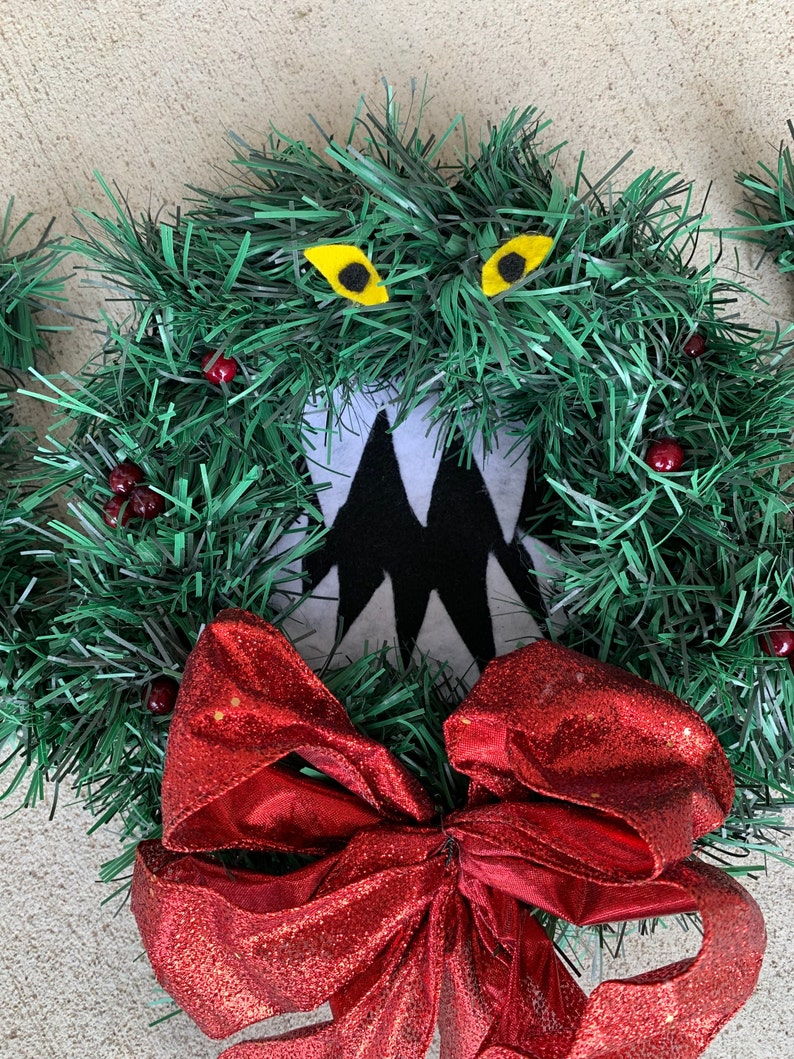 Nightmare Before Christmas Man Eating Wreath Etsy