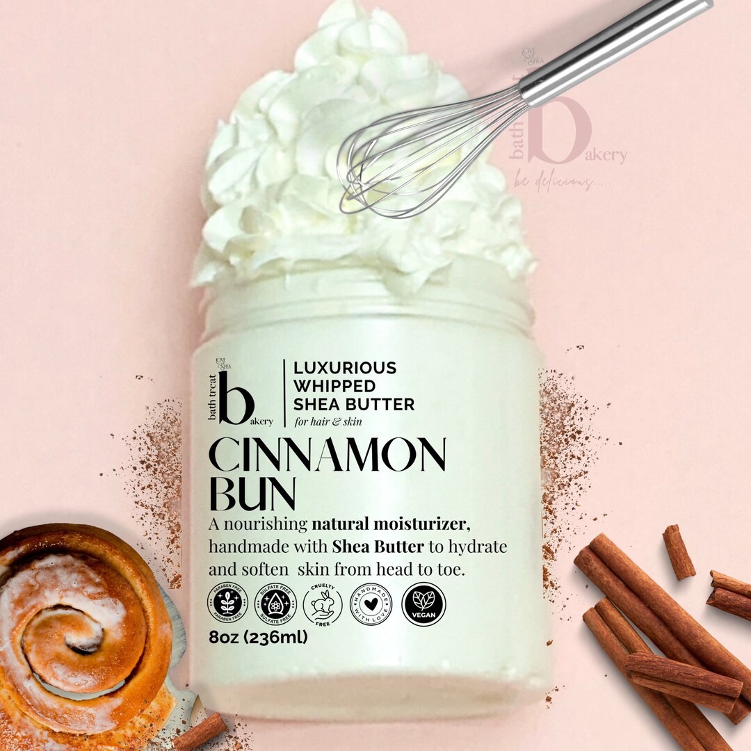 Cinnamon Bun Body Butter Non Greasy Daily Moisturizer Handmade Etsy