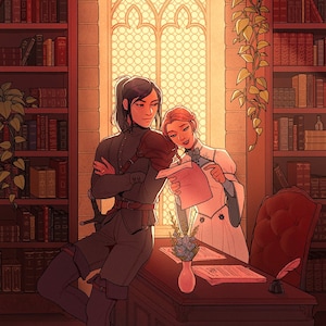FE3H | Fire Emblem Three Houses Felix and Annette Professors Print