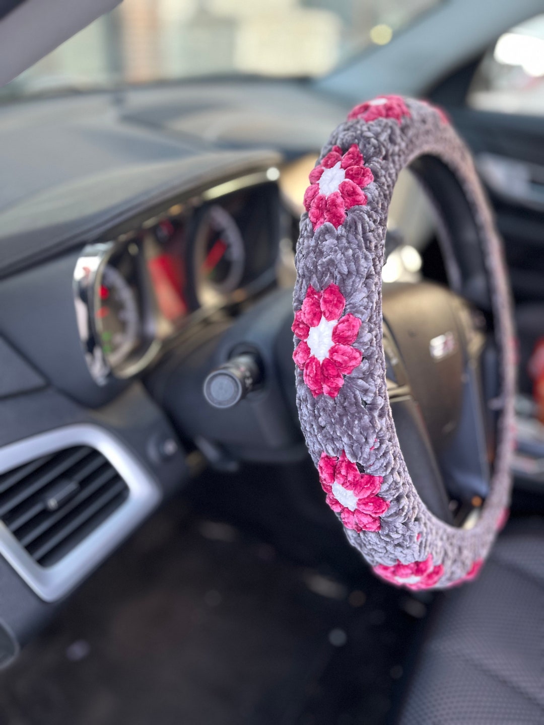 Velvet Steering Wheel Cover Car Accessories Cute Wheel Etsy